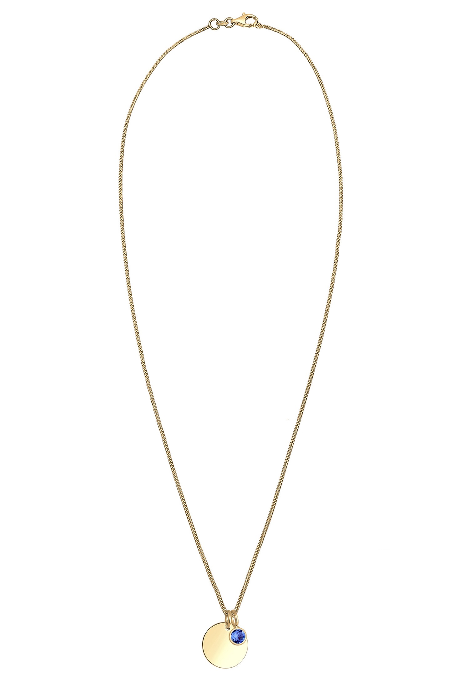 Ciondolo da donna Elli con pietra portafortuna di febbraio in cristallo - Argento 925/1000