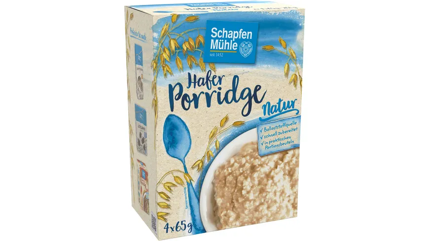 SchapfenMühle Hafer-Porridge Natur 260 g