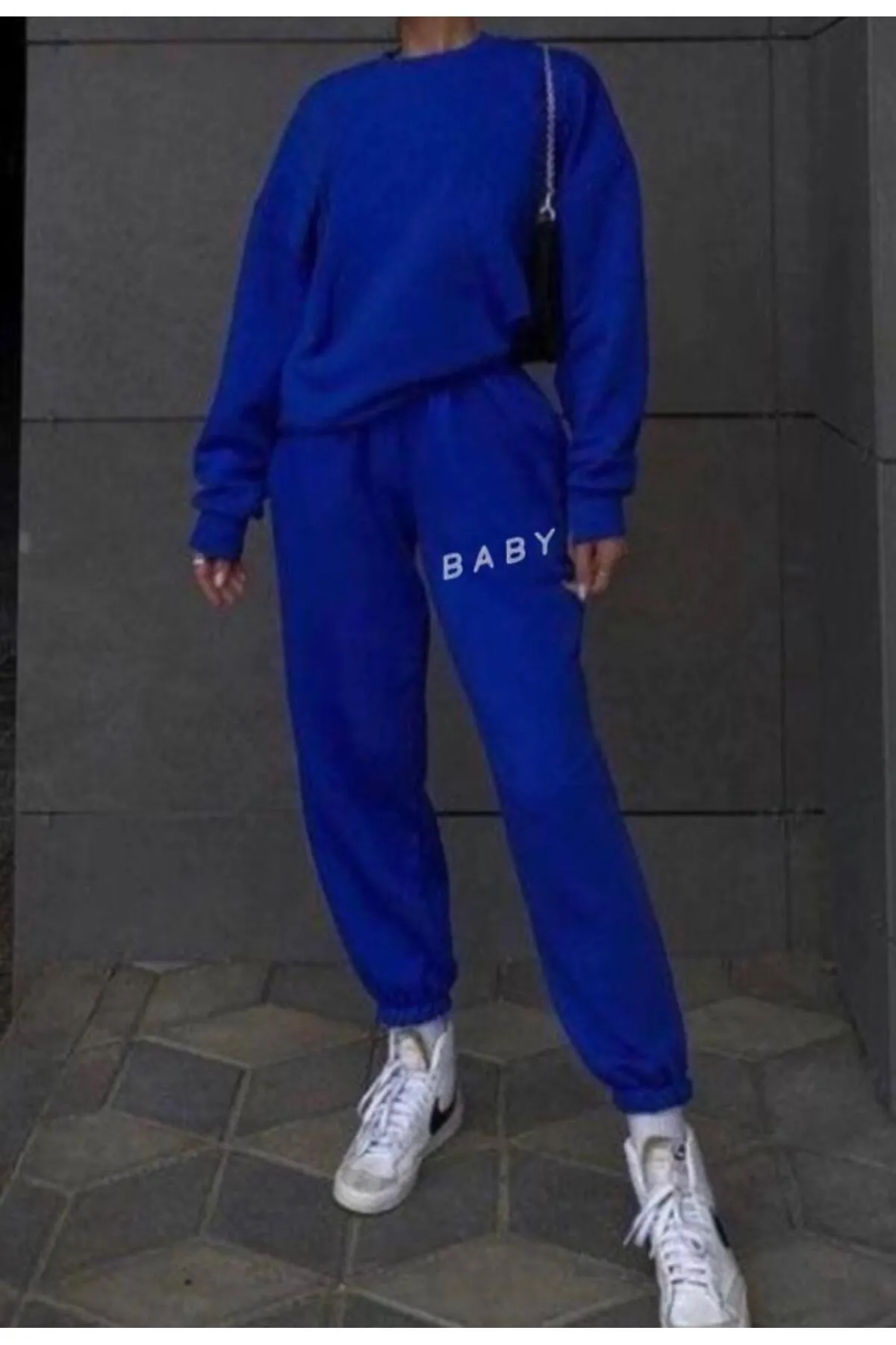 My Blog  Saks Blue Baby bedruckte Jogginghose für Damen