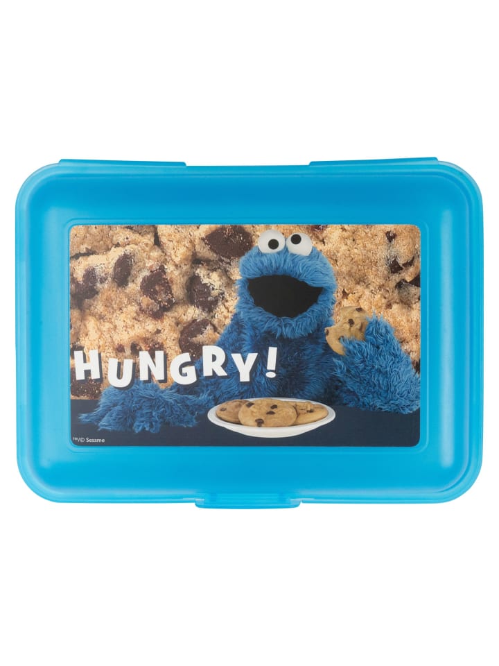 Sesamstraße Sesamstraße Brotdose Krümelmonster Hungry Lunchbox Butterbrotdose in blau günstig kaufen onesize