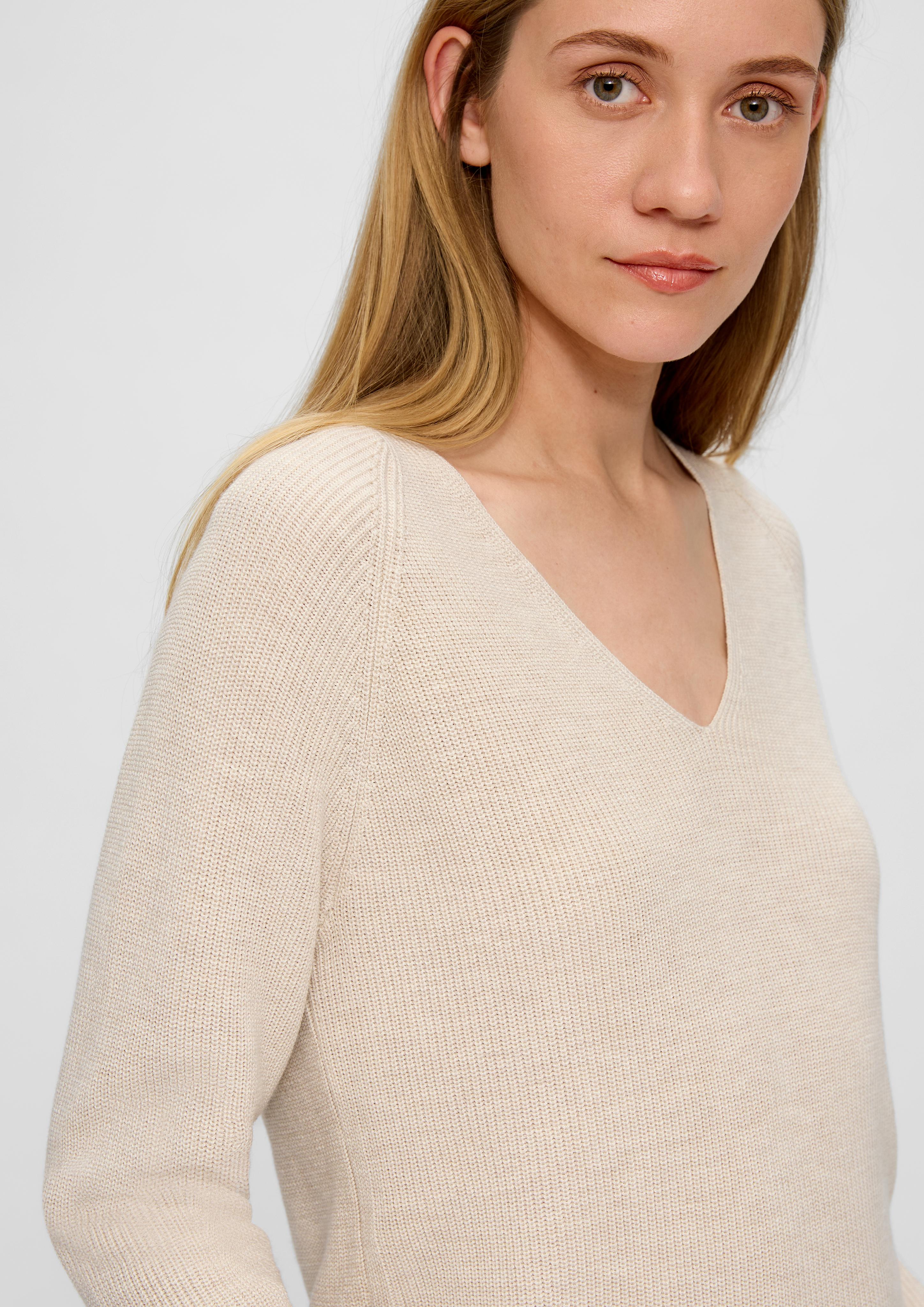 Strickpullover mit Raglanärmeln  2133060-81W0