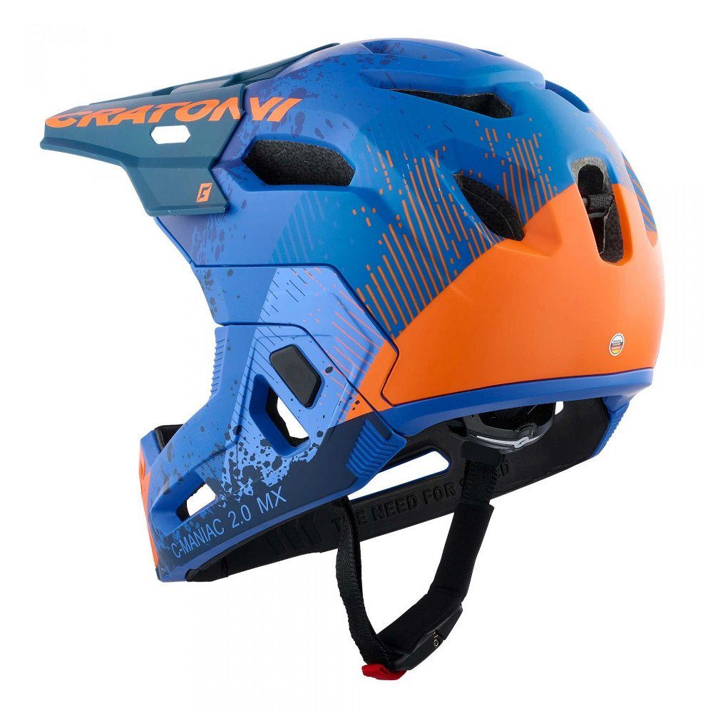Cratoni Fahrradhelm C-Maniac 2.0 MX Enduro Downhill Freeride Fullfacehelm Kinnbügel abnehmbar