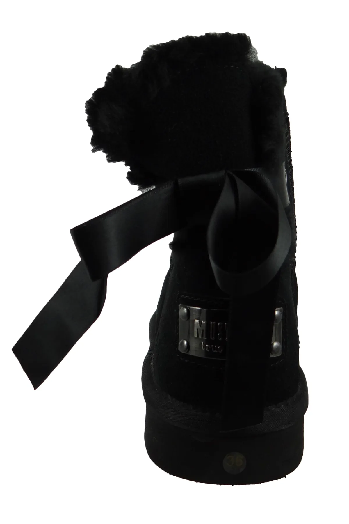 Mustang  Damen Sportliche Stiefelette Winterschuhe 1343606 Schwarz 9 schwarz Leder
