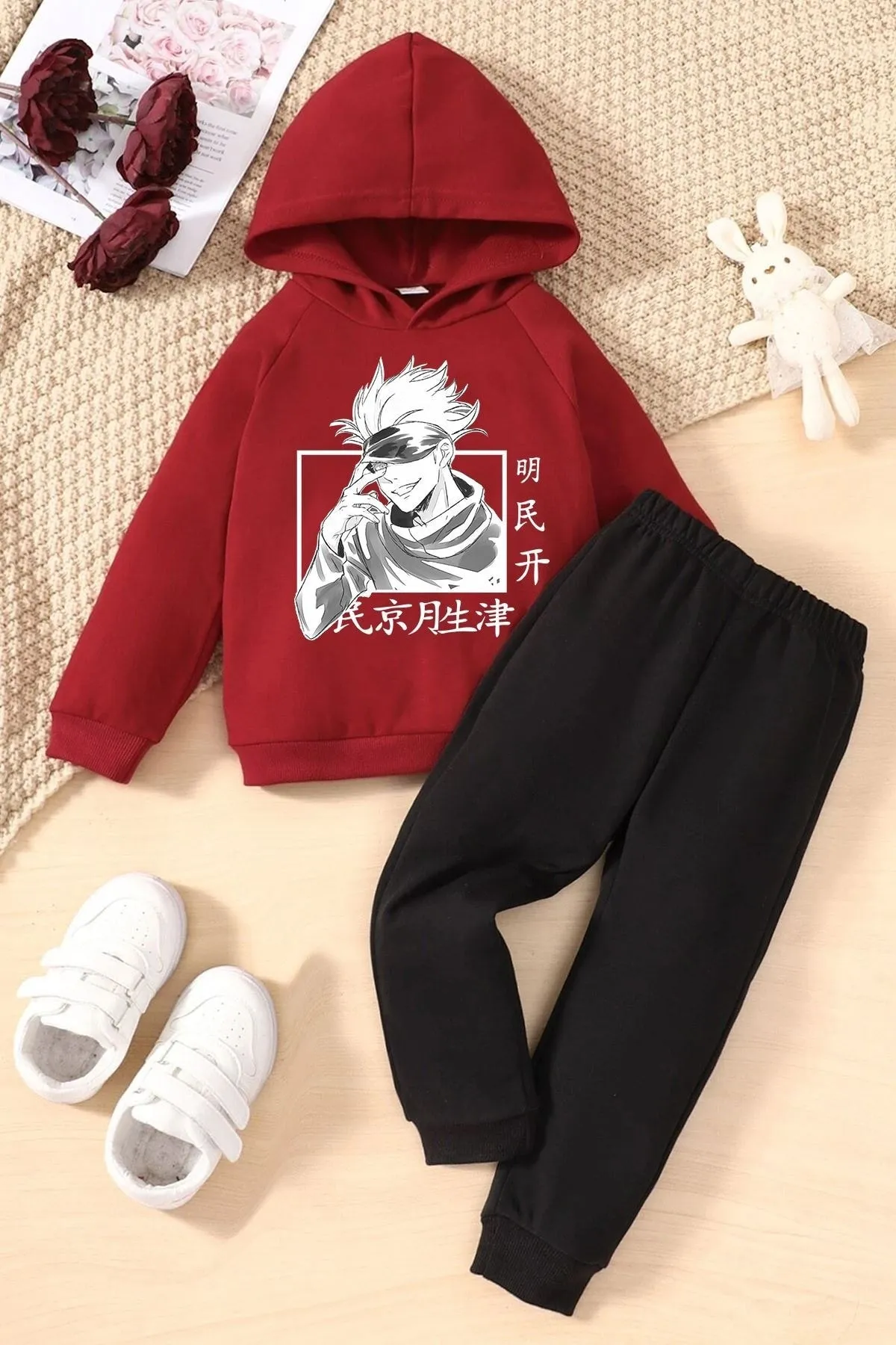 uyguntarz  Jujutsu Kaisen-Trainingsanzug-Set für Kinder
