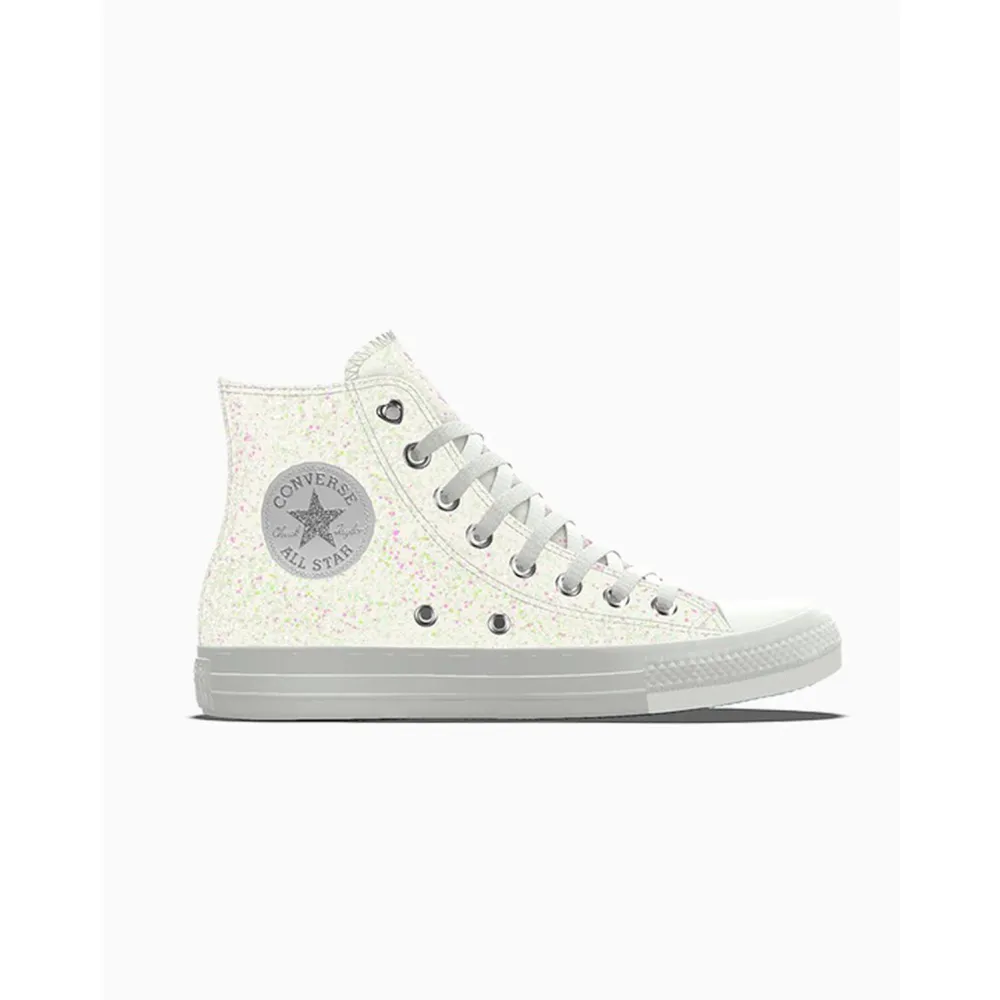 Converse Custom Chuck Taylor All Star Premium Wedding By You A02245CSP24_WHITE_GLITTER / weiss