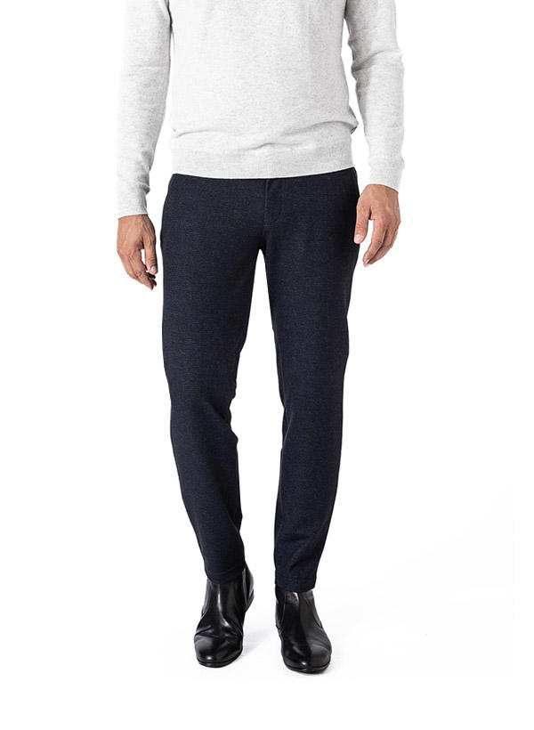 Brax, Chino Phil, Cropped Fit, Jersey, navy meliert
