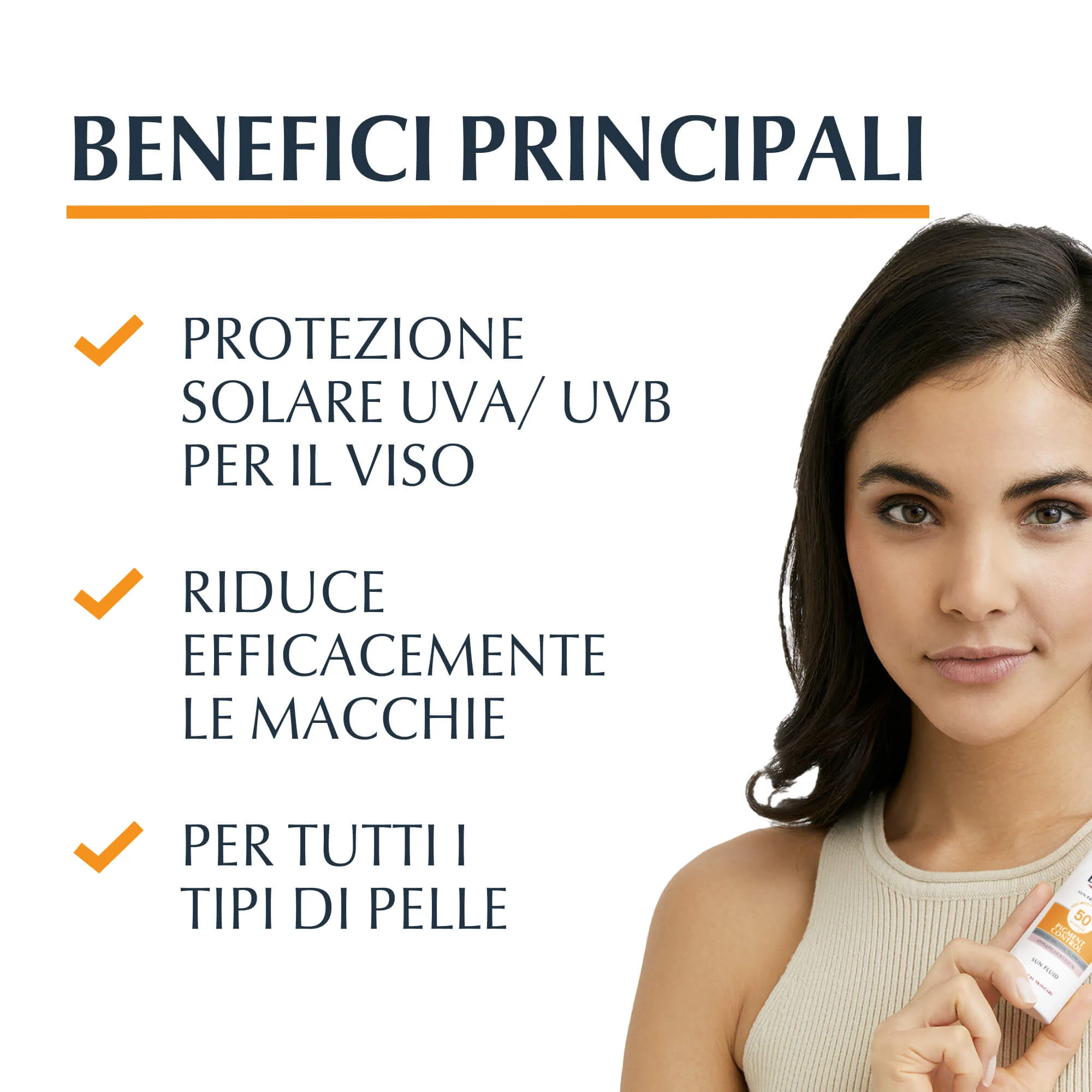 Opaľovací krém Sun Protection Pigment Control SPF50+ - Vysoko ochranný opaľovací krém na tvár.