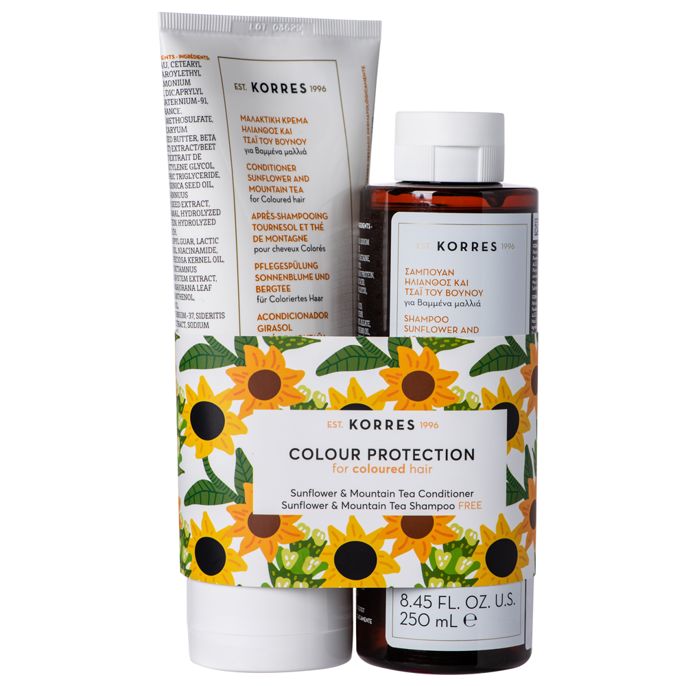 Korres Sunflower & Mountain Tea Haarpflege Set