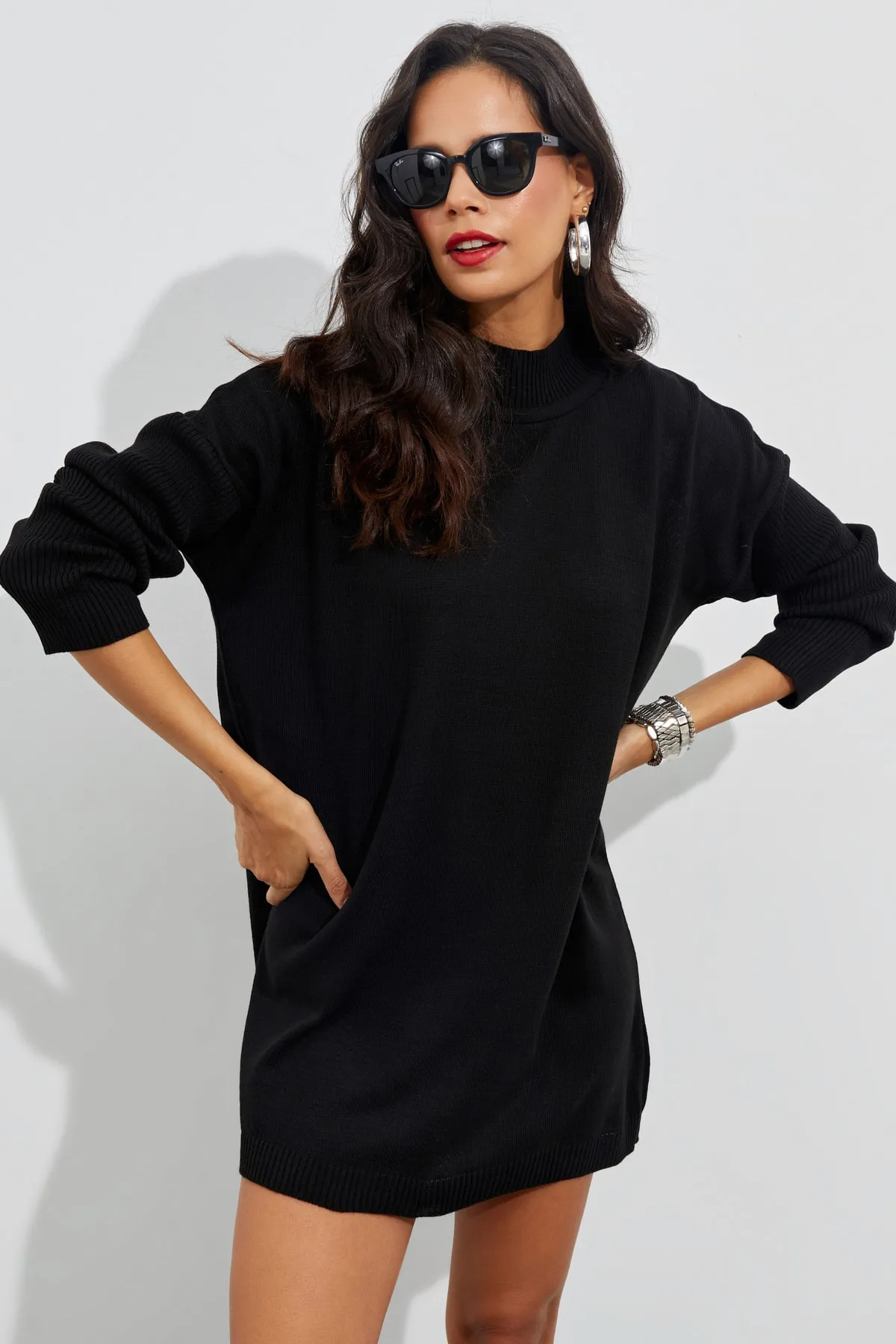 Cool & Sexy  Tunika - Schwarz - Relaxed Fit