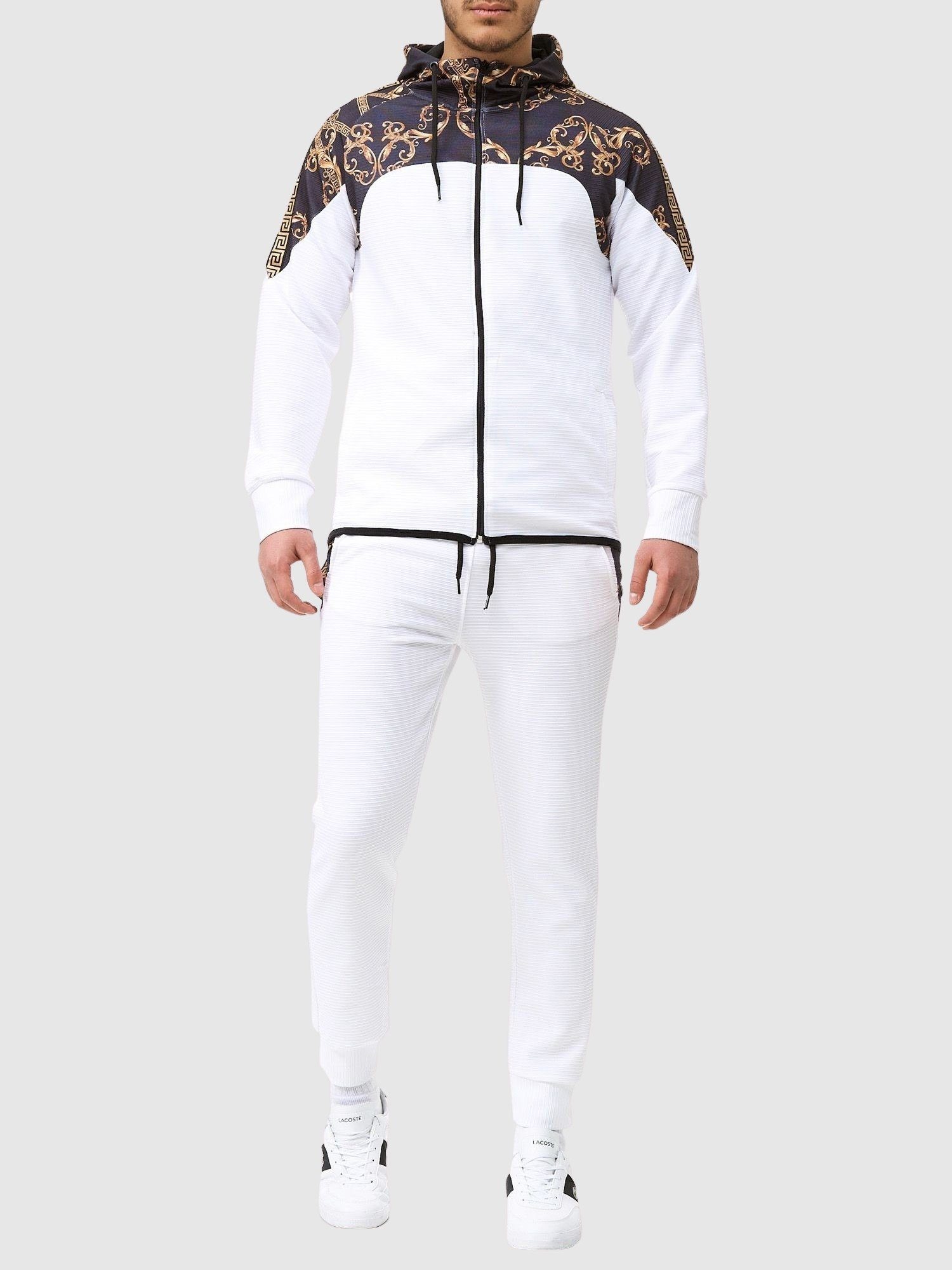 John Kayna Jogginganzug Herren Jogginganzug Sportanzug Männer Trainingsanzug Sportbekleidung (Sportanzug Jogger Trainingsanzug), Fitness Freizeit Casual
