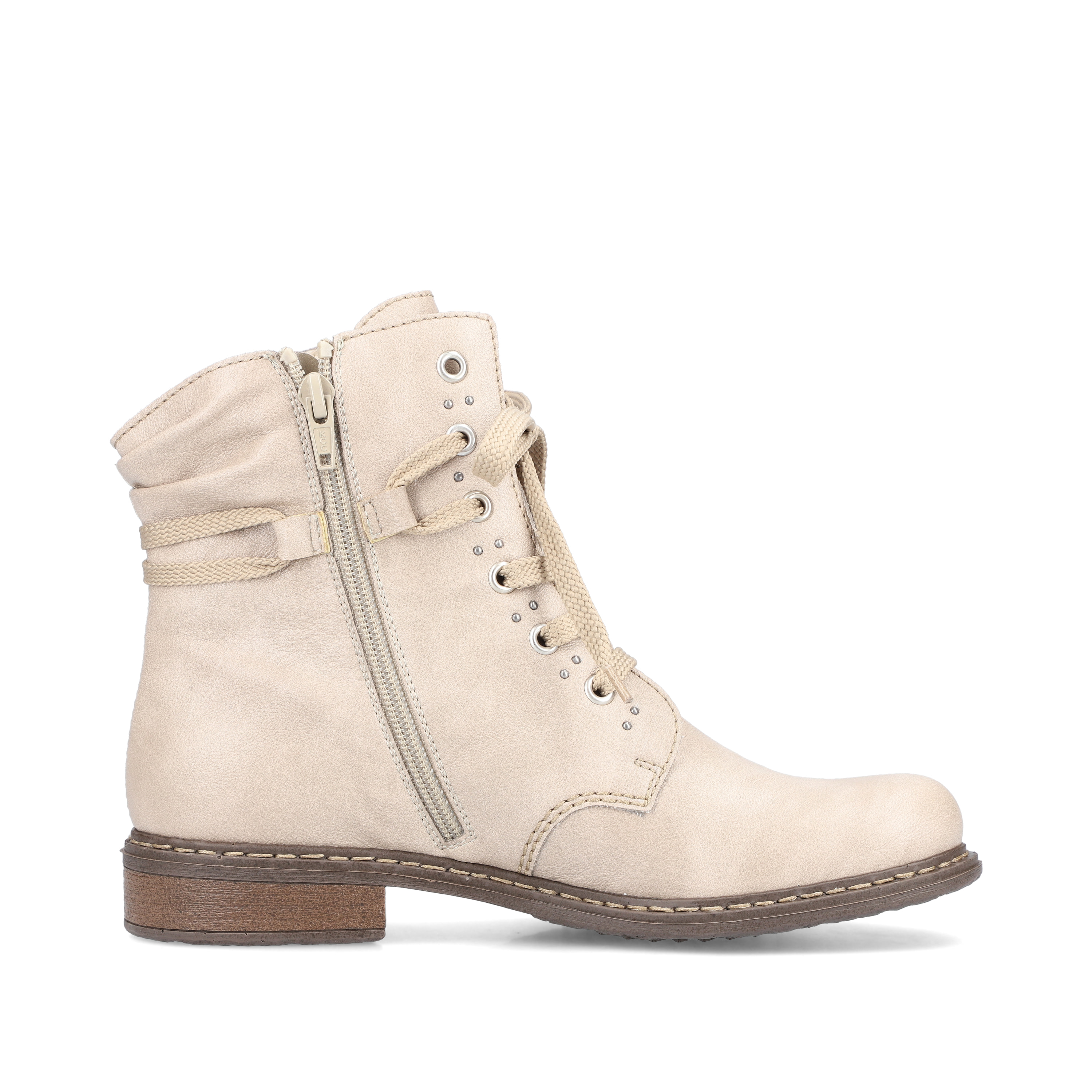 Rieker Damen Schnürstiefel vanillebeige