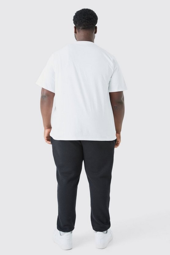 Plus T-Shirt mit Original Man-Print