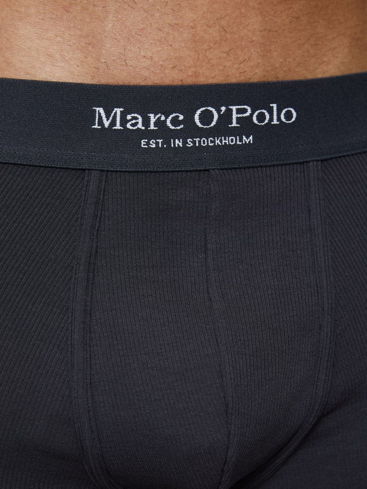 Marc O'Polo Retro Boxer Iconic Rib in Blau günstig kaufen