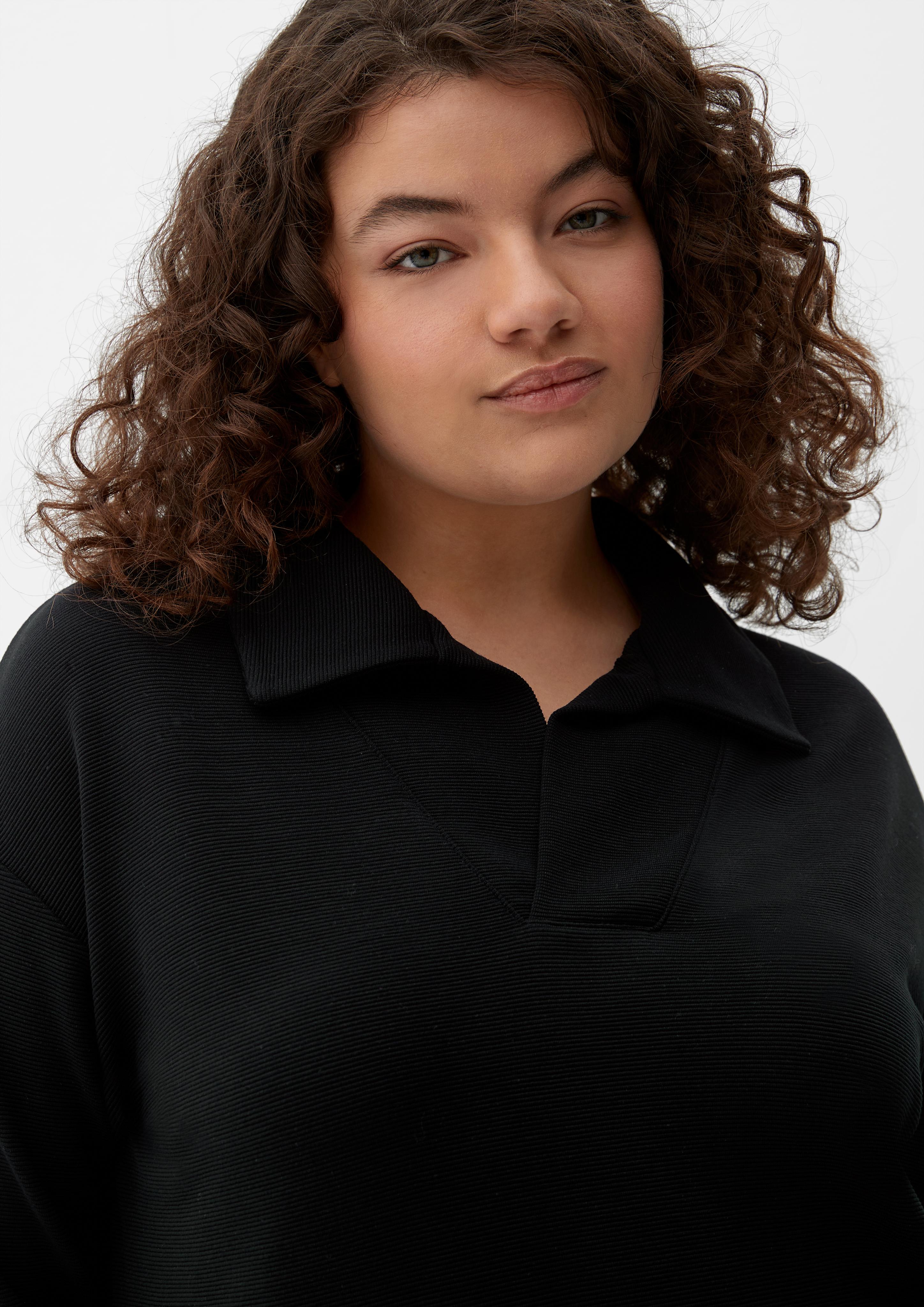 Shirt mit Troyerkragen  2126104-9999