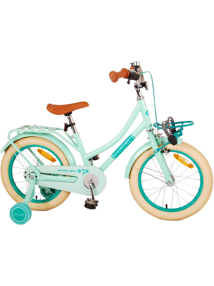 Volare Kinderfahrrad Excellent Fahrrad für Mädchen 16 Zoll Kinderrad in Grün 4 Jahre günstig kaufen onesize