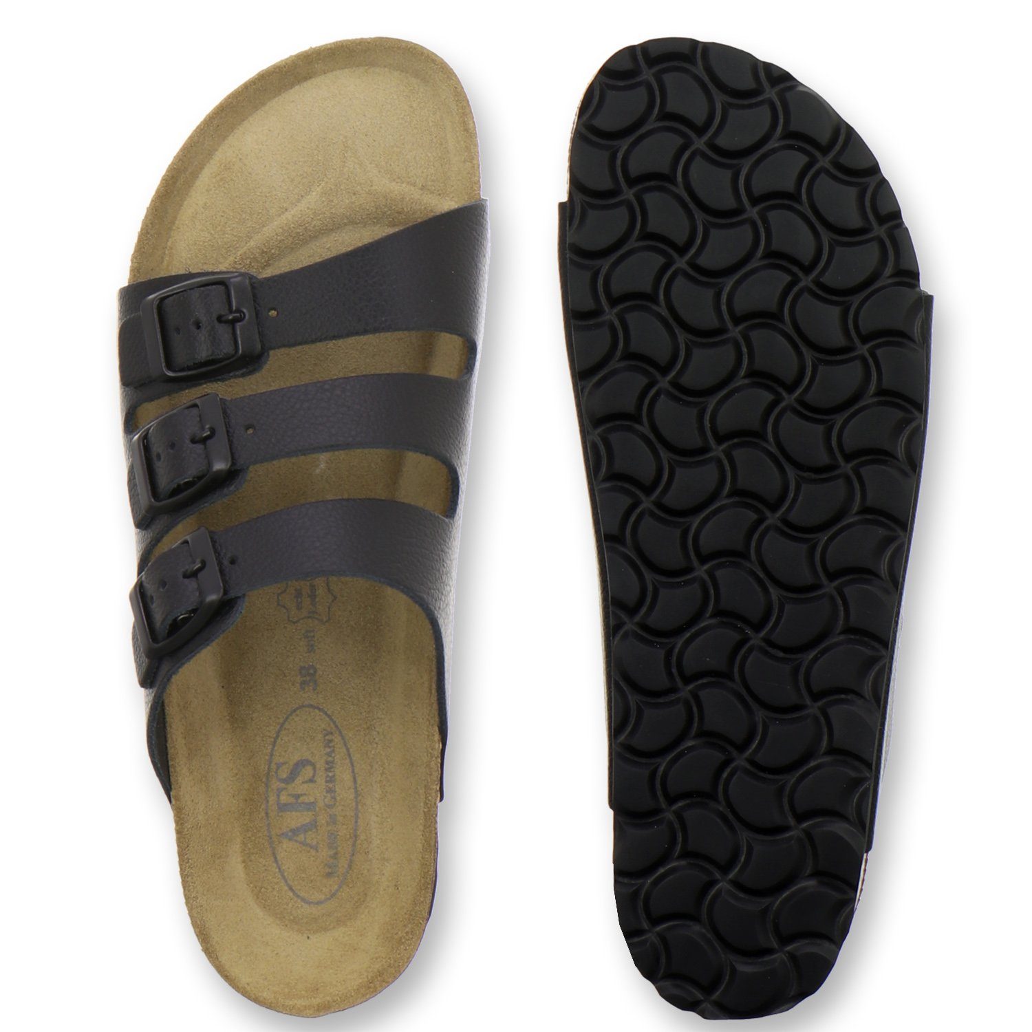 AFS-Schuhe 3133 Pantolette für Herren aus Leder, Made in Germany