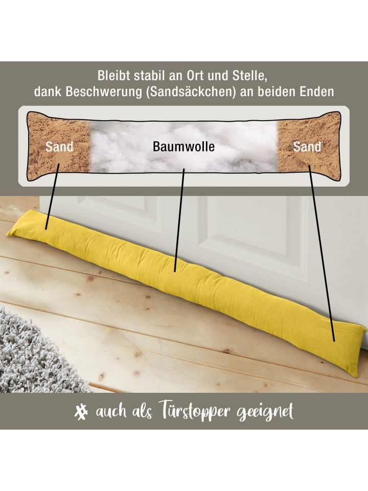 REDBEST Zugluftstopper Seattle in gelb günstig kaufen onesize