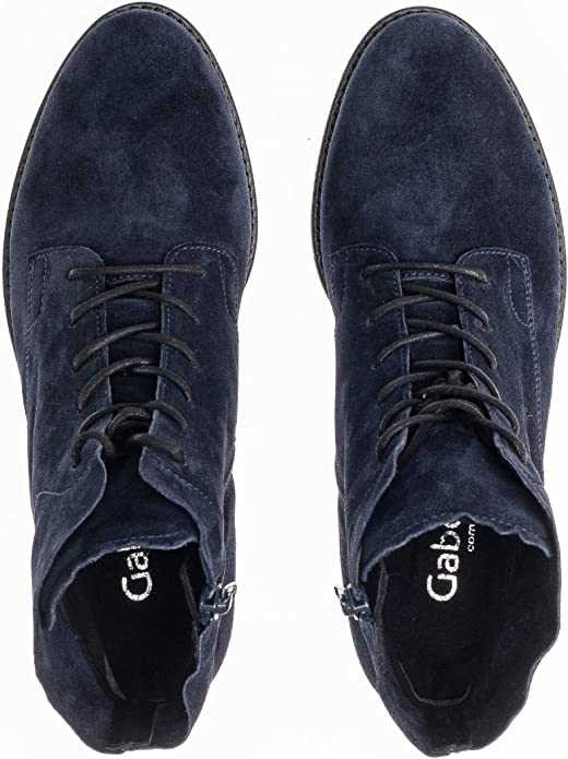 GABOR Schnür-Stiefeletten blau Schnürbootie