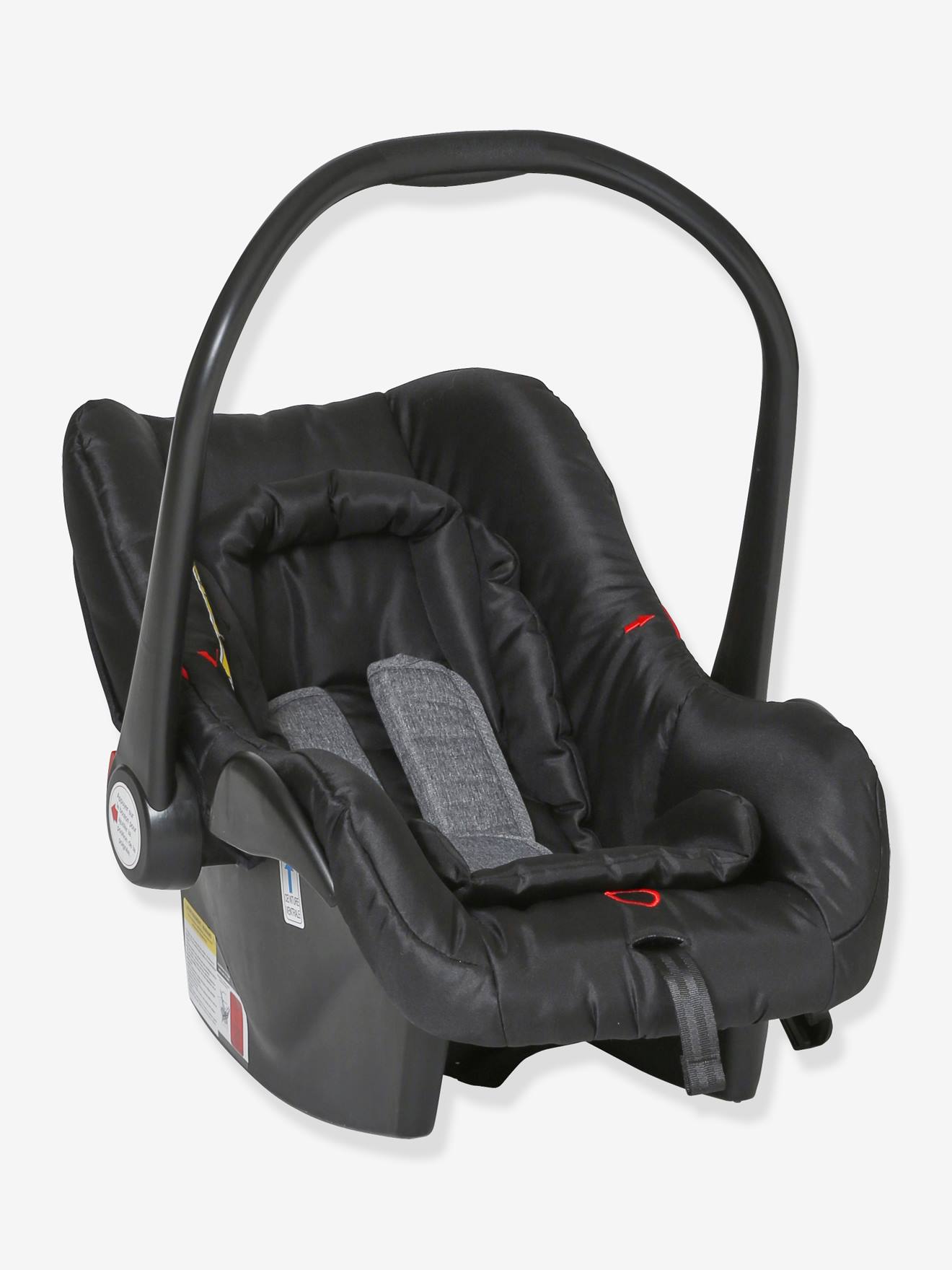 Vertbaudet Kombi-Kinderwagen PRIMACITY + Babyschale PRIMASIT - schwarz/grau