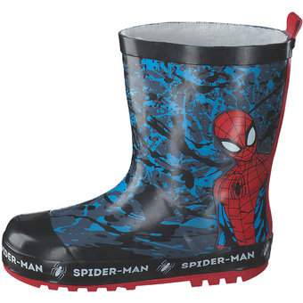 Spiderman Gummistiefel in schwarz