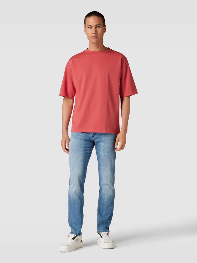 Straight Fit Jeans im 5-Pocket-Design Modell 'Delaware' in hellblau