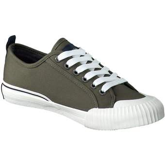 Tom Tailor Leinen Sneaker in grün