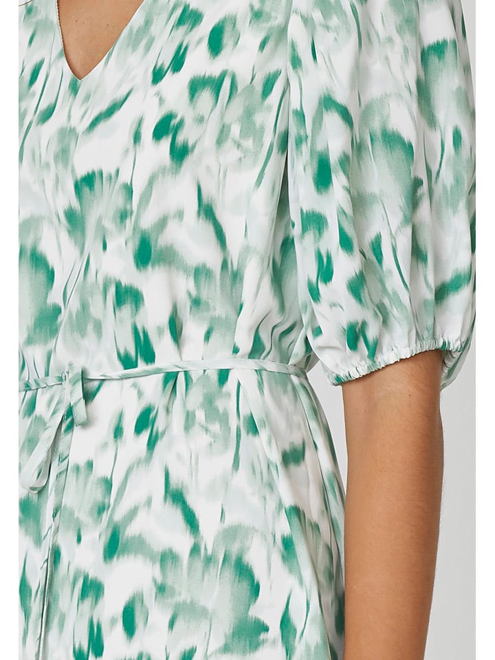 SisterS point Kleid in Grün/ Weiß günstig kaufen