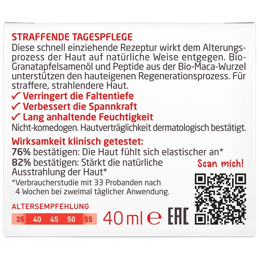 Straffende Tagespflege Granatapfel & Maca-Peptide