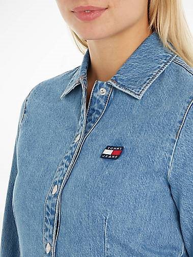 TOMMY-JEANS Damen Jeanskleid