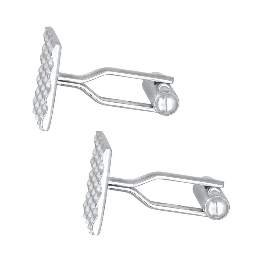 KUZZOI KUZZOI Boutons de Manchette Hommes Classique Design Pyramide en argent sterling 9 bouchon de bouteille