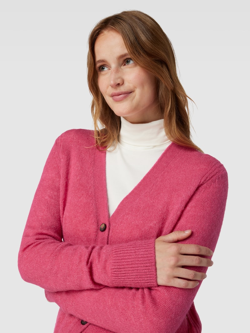 Cardigan mit Label-Detail Modell 'Style.Alicia' in pink