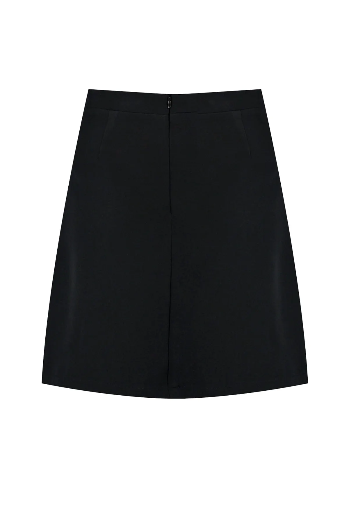 Trendyol Collection  Schwarzer, plissierter Mini-Webrock mit hoher Taille und Knopfdetail TWOAW22ET0243