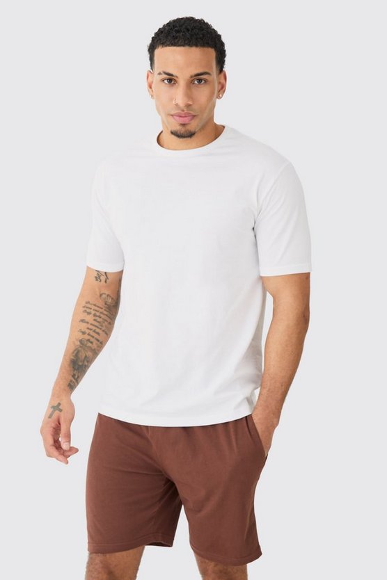Loungewear-Set aus T-Shirt & Shorts