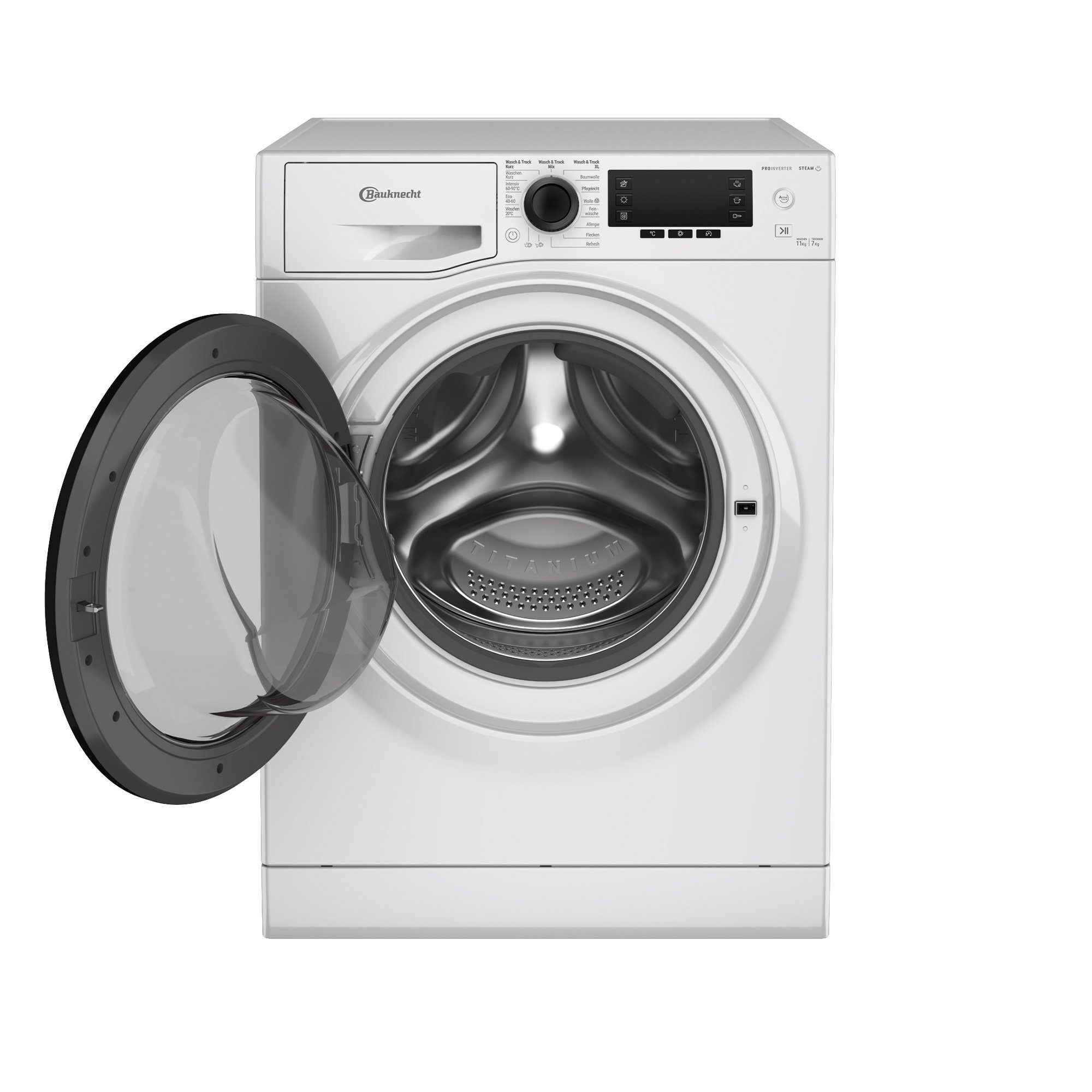 BAUKNECHT Waschtrockner WATK SENSE 117B 59 N, 11,00 kg, 11,00 kg, 1400 U/min, AutoClean – die Selbstreinigungsfunktion