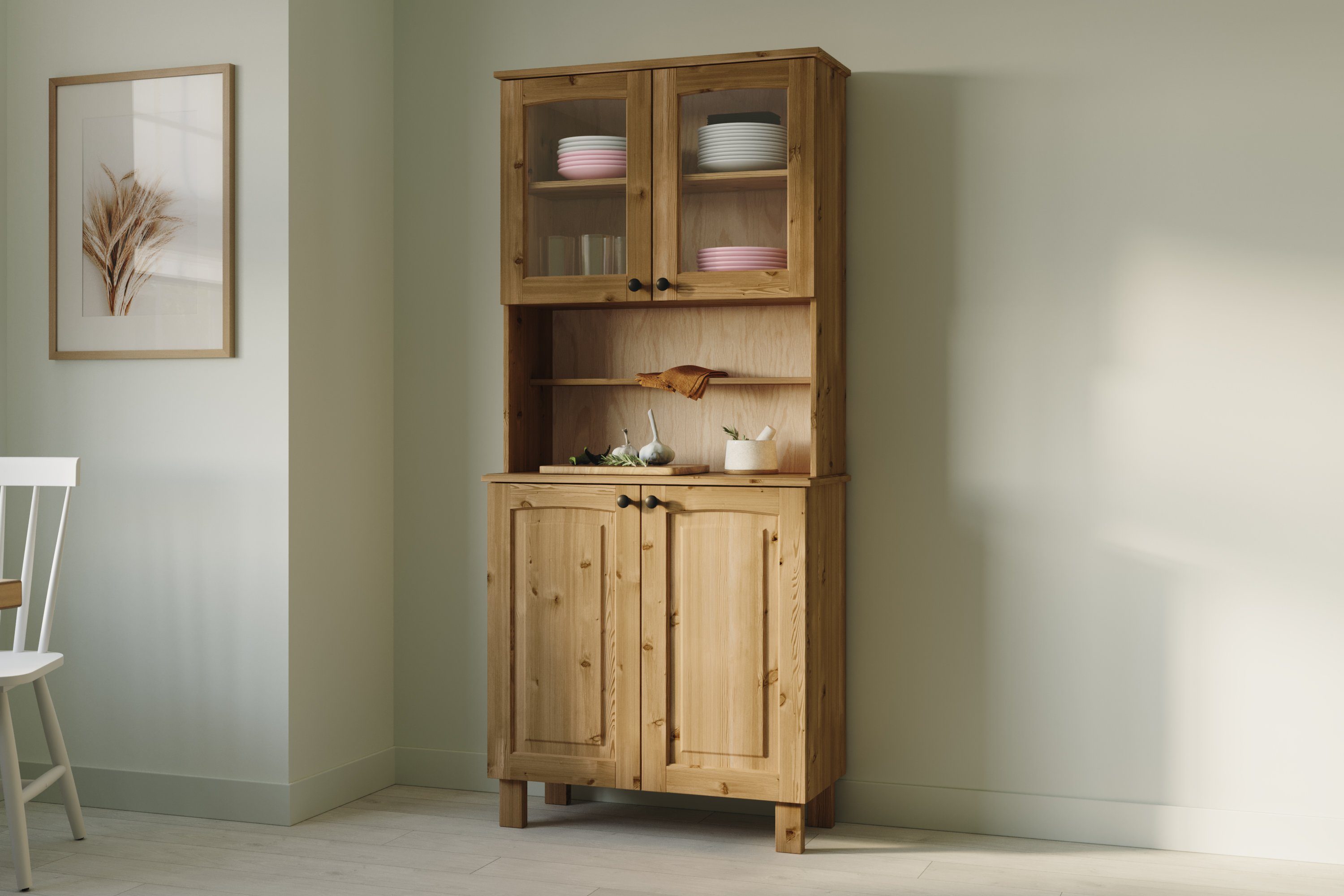 Home affaire Küchenbuffet Osby (1-St) Breite 81 cm, 4 Türen