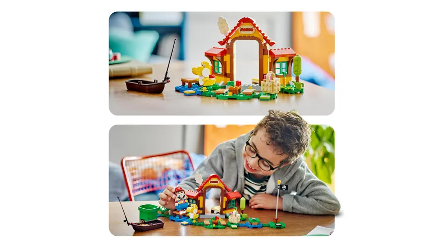 LEGO Super Mario 71422 Picknick bei Mario – Erweiterungsset mit Yoshi