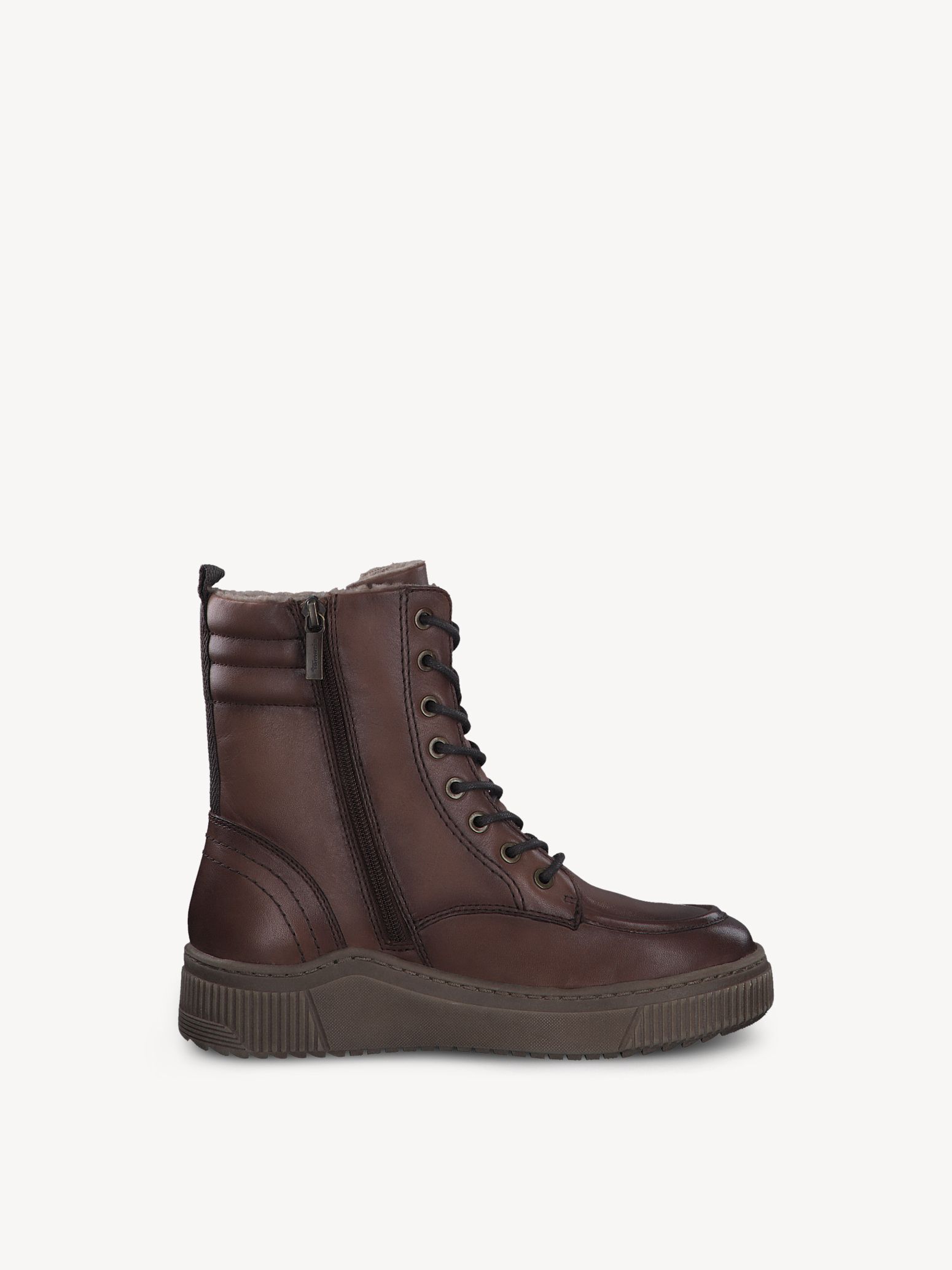 Bottine en cuir - marron