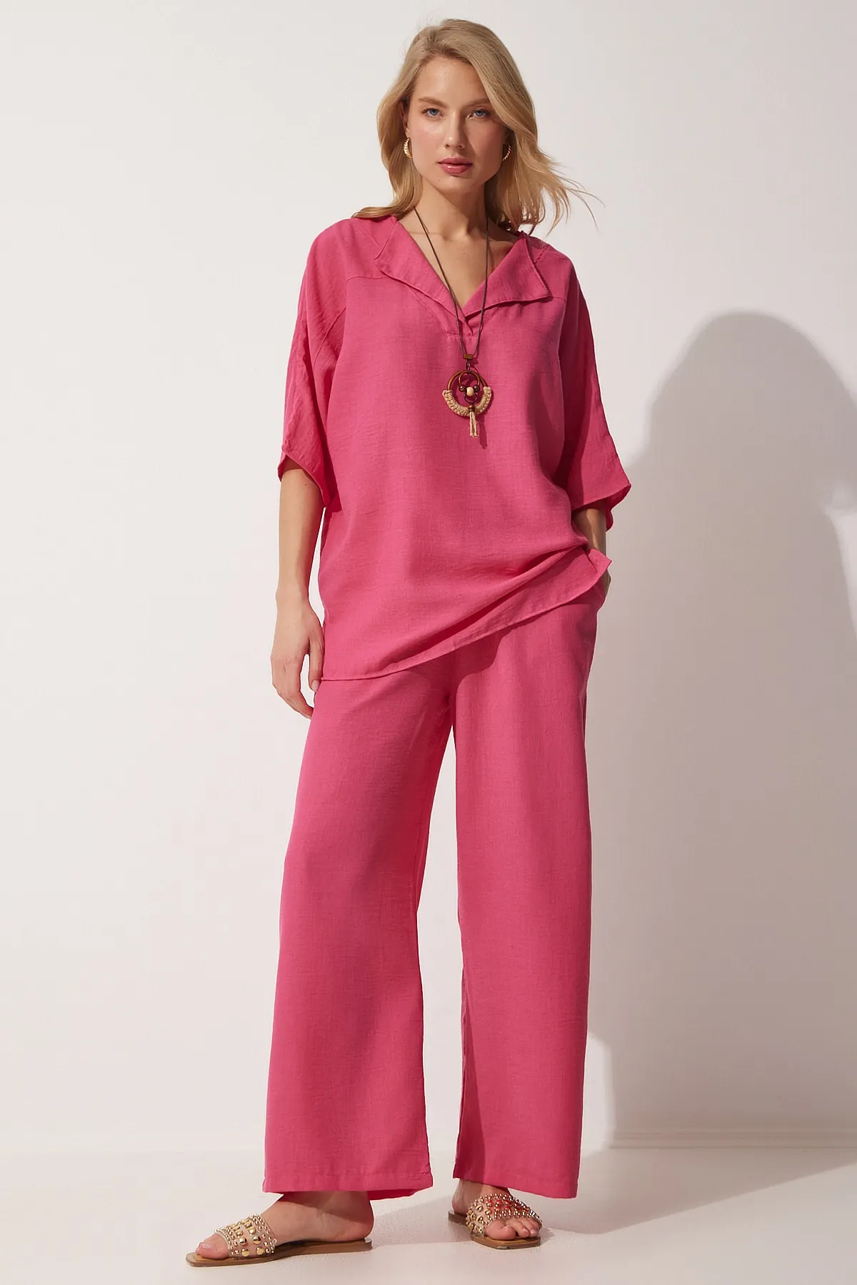 Happiness İstanbul  Zweiteiler - Rosa - Regular Fit