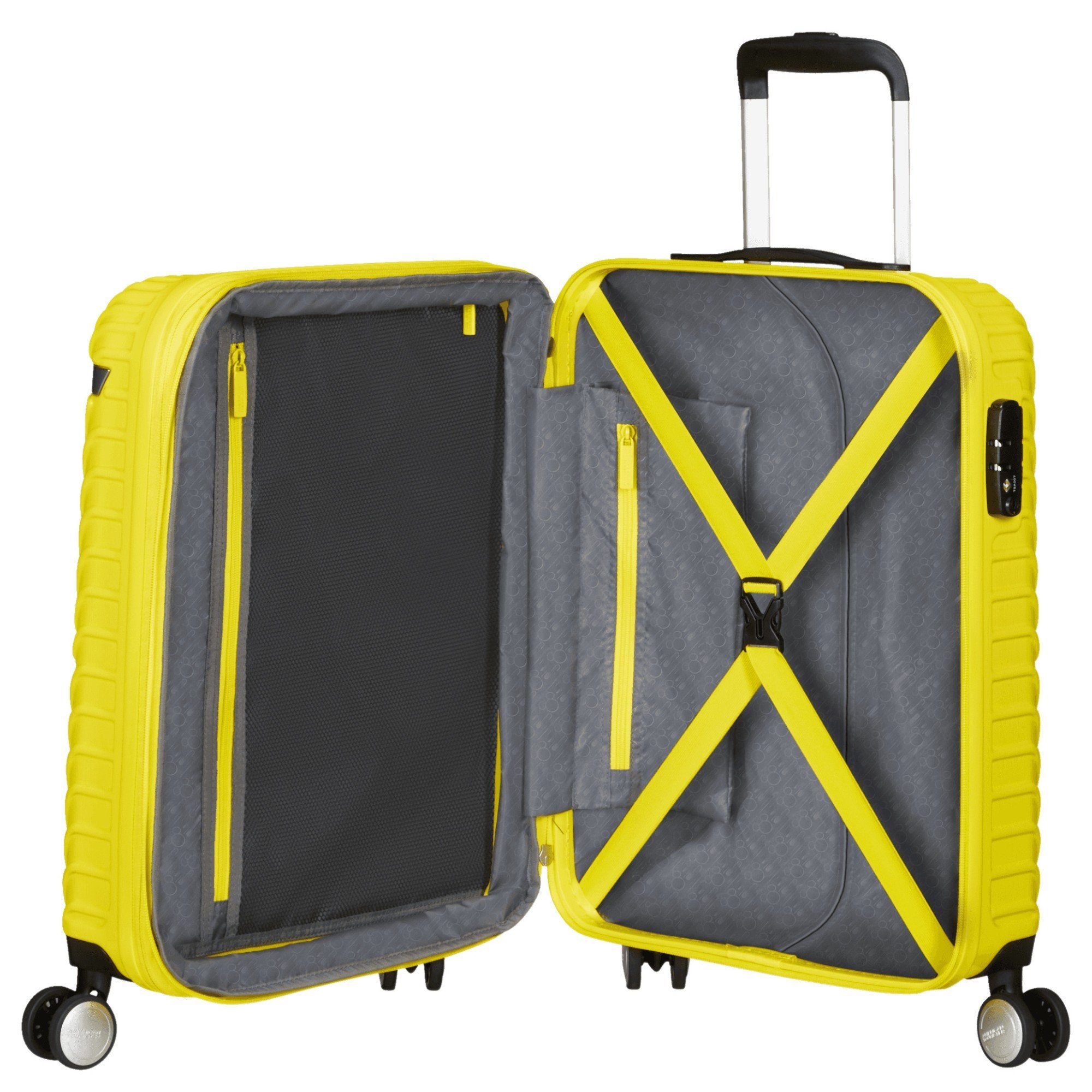 American Tourister® Handgepäck-Trolley Mickey Clouds - 4-Rollen-Kabinentrolley 55 cm erw., 4 Rollen Rollen