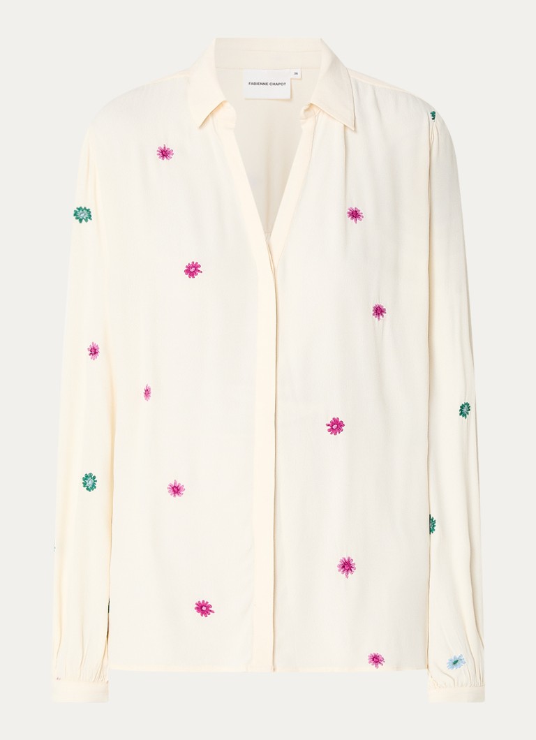 Fabienne Chapot  Liv blouse met bloemborduring