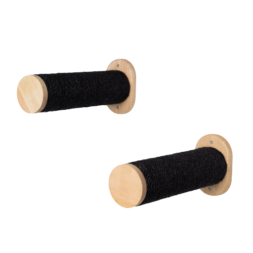 RHR Quality weiteres Katzenspielzeug RHR Quality RHRWandmöbel Wand Sisalstämmen Set schwarz
