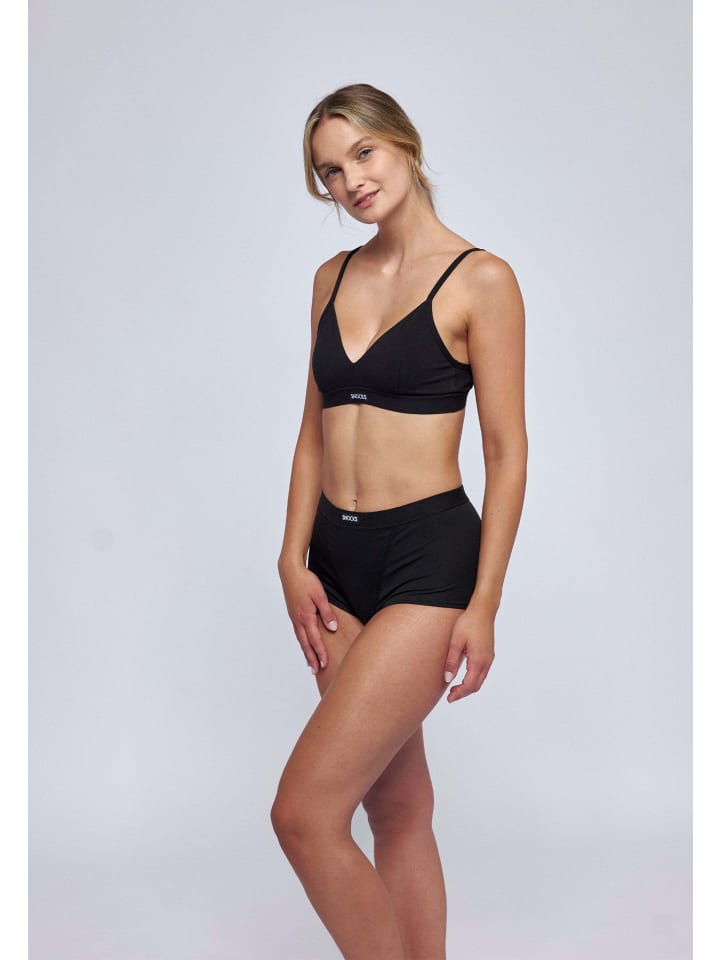 SNOCKS Retro Soft BH 1 Stück in Schwarz günstig kaufen