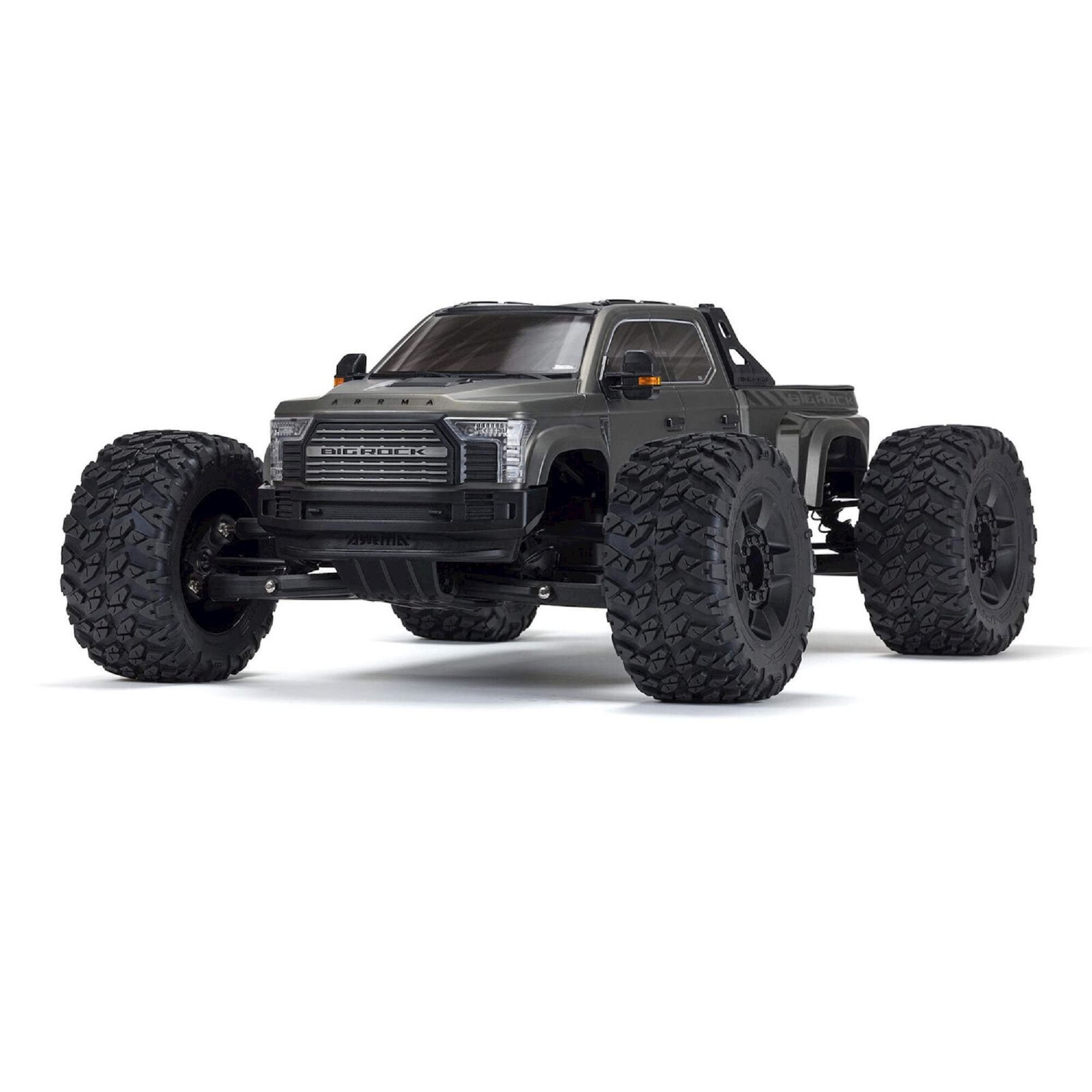 Arrma RC-Buggy ARRMA RC Buggy BIG ROCK 6S 4X4 BLX Monster Truck RTR 1:7 Gunmetal