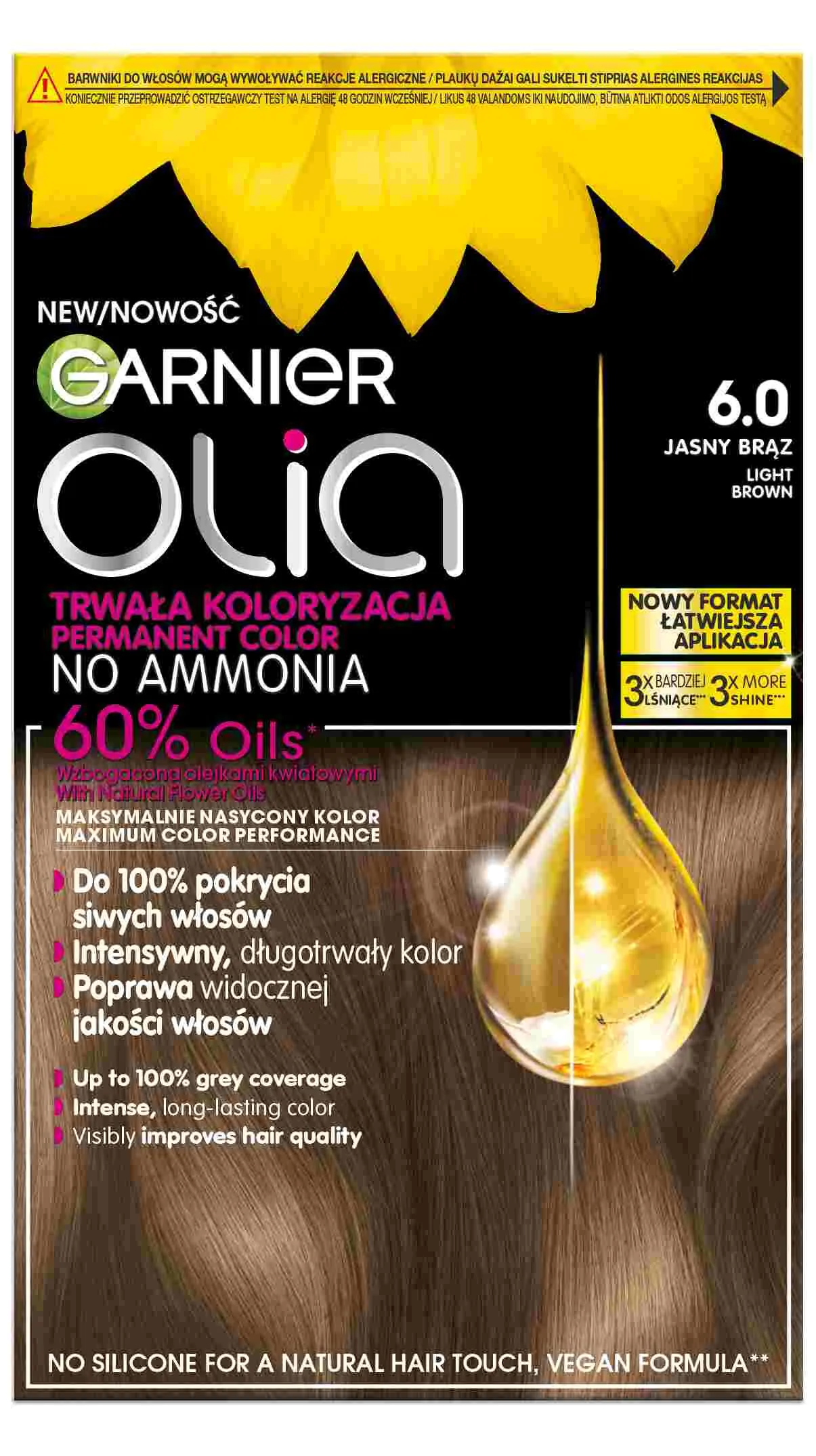 Garnier Olia farba za kosu 6.0 svijetlosmeđa