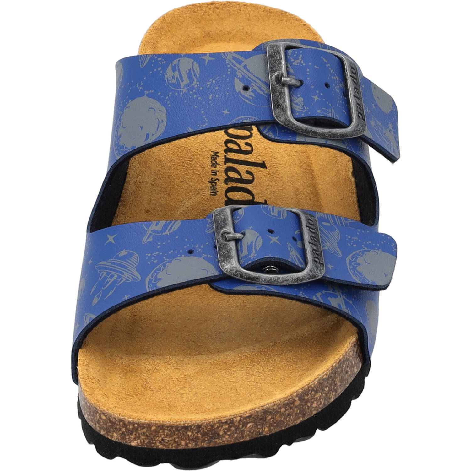 Palado Kids Korfu B Print, Pantoletten, Kinder, Blau Planets
