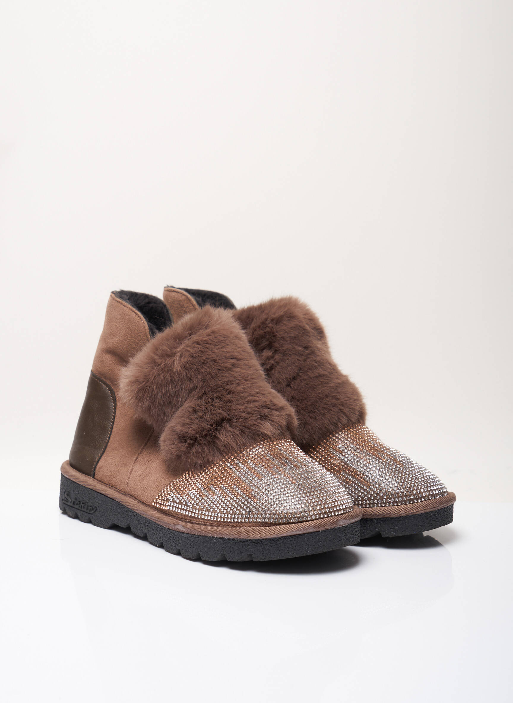 S Fahin Bottines Femme couleur marron