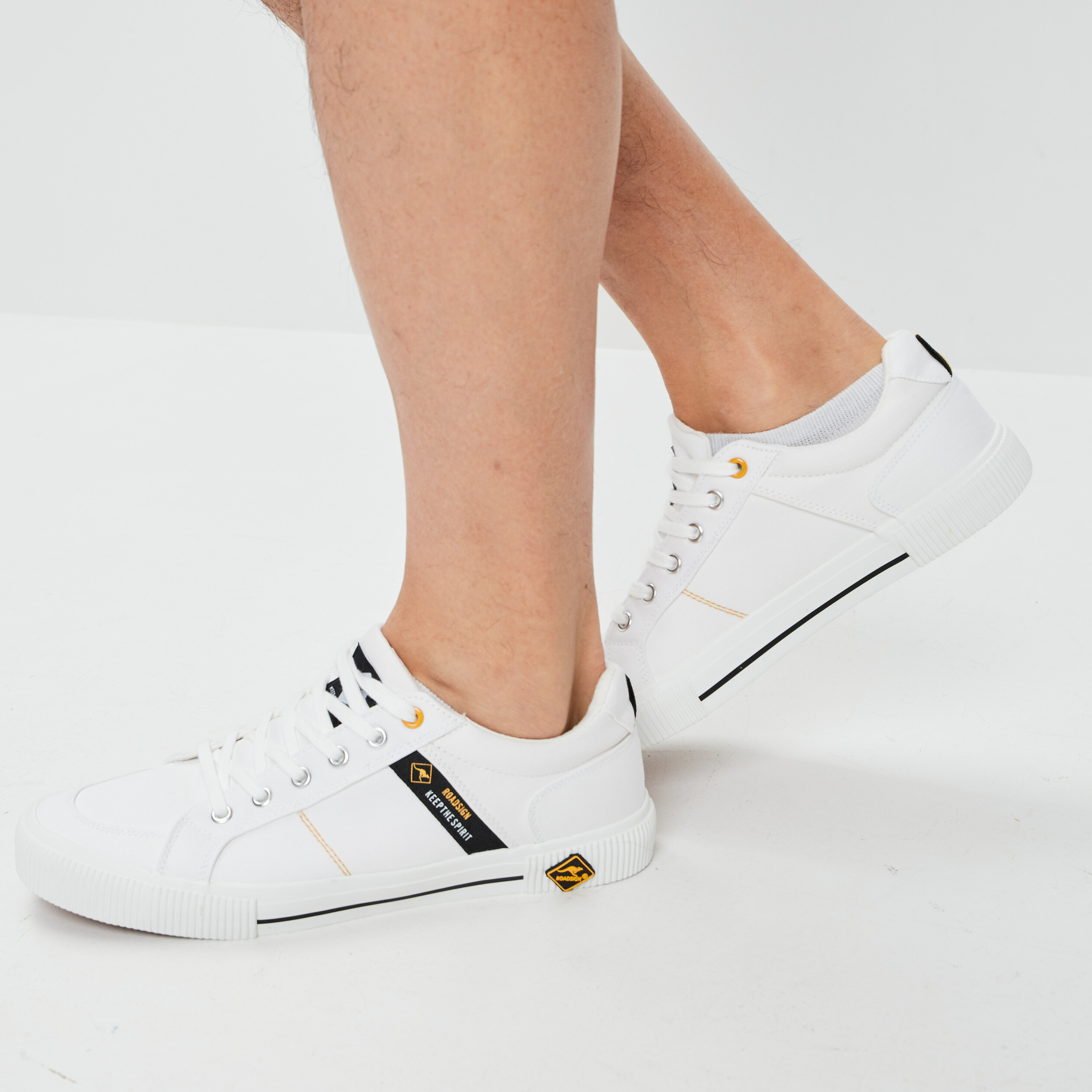 Tennis à lacets blanc homme | La Halle