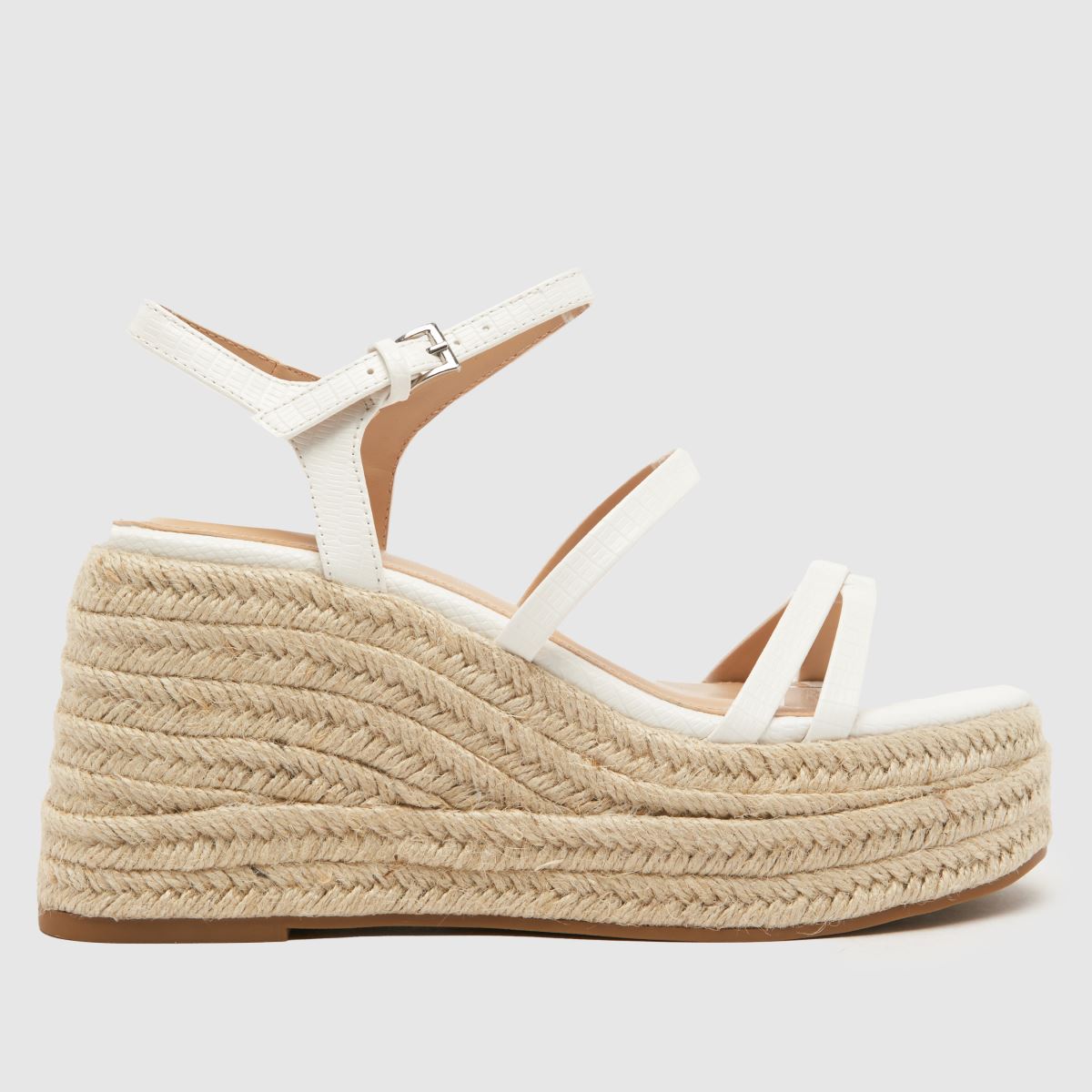 Schuh Vienna pántos ékszandál fehér színben