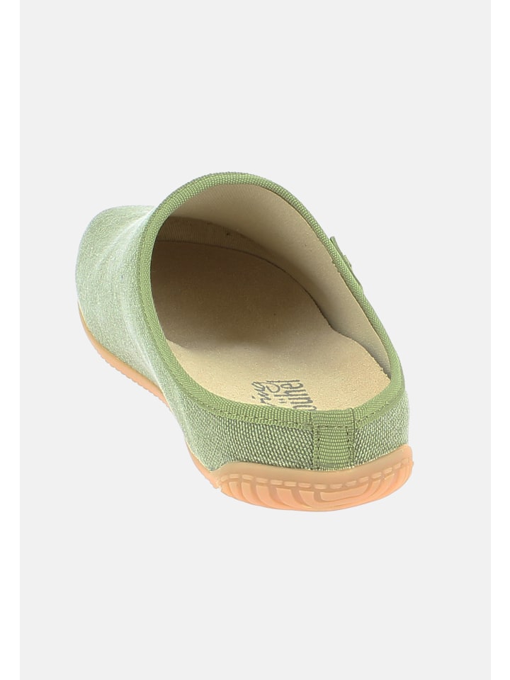 Living Kitzbühel Pantoffeln Cotton - Schweizer Kreuz in Khaki günstig kaufen