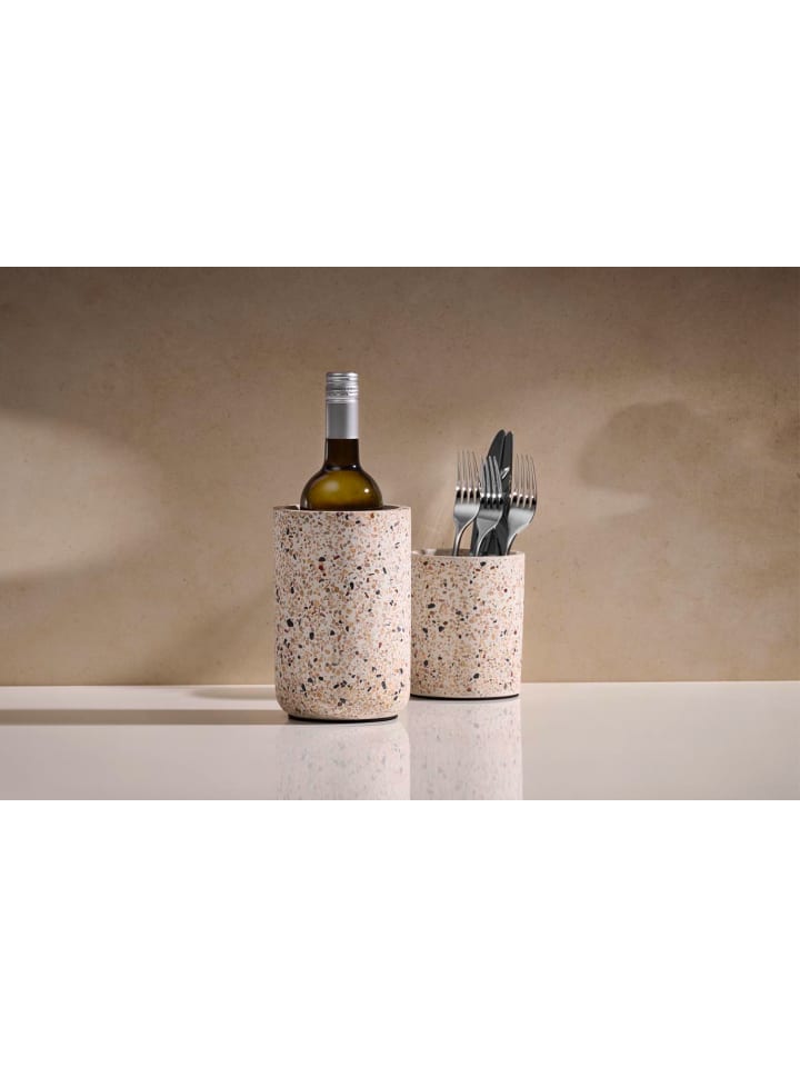 APS Flaschenkühler Beton  in sandfarben/ beige Ø 12,5 cm, H: 19 cm günstig kaufen onesize